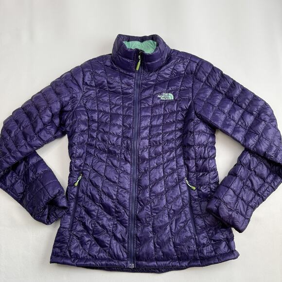 The North Face Jacket Womens Small Thermoball Insulated Packable Puffer Full Zip - Picture 1 of 12